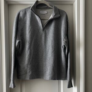 Topman Gray Quarter zip